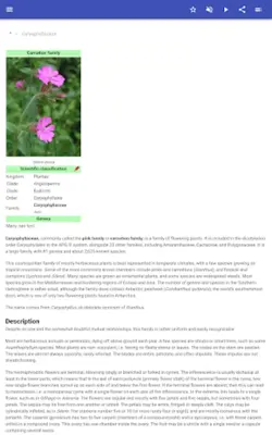 Botanical families android App screenshot 3