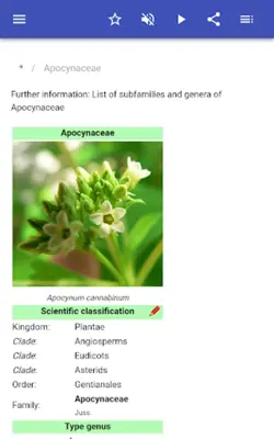 Botanical families android App screenshot 8